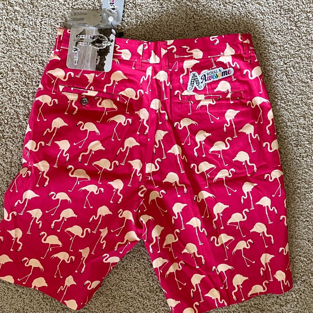Royal & Awesome Birdie Breeks Golf shorts NWT - Picture 3 of 3